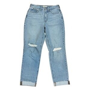 Madewell Women's Jeans Blue Size 27 Curvy Vintage Light Wash Distressed‎ NWOT